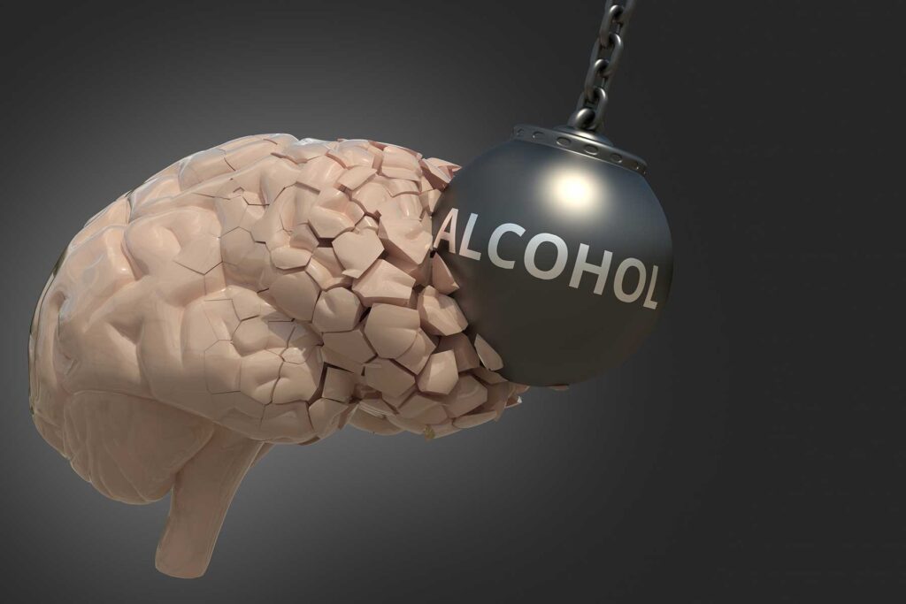 Image signifyiing the link between alcoholism and ataxia