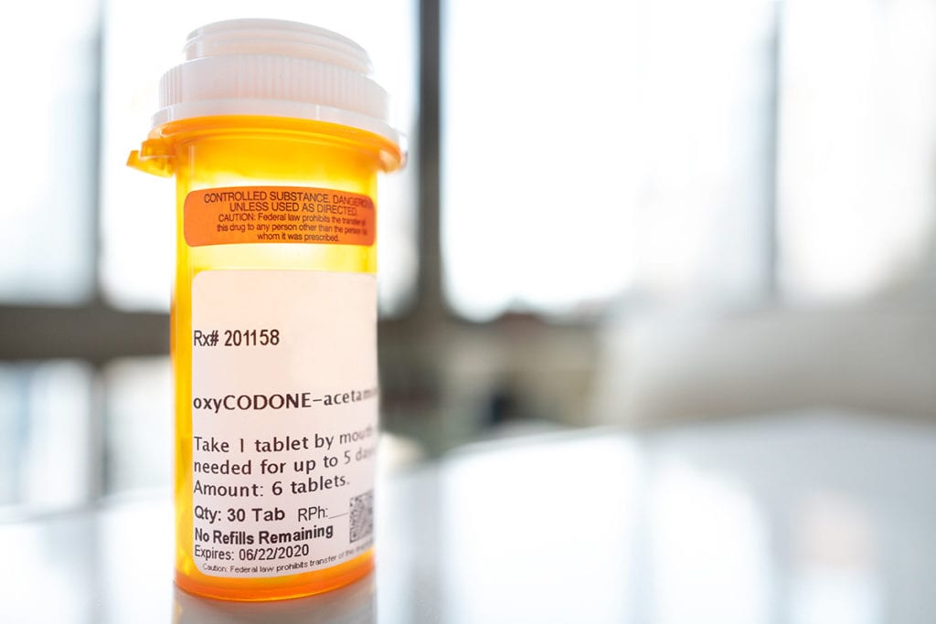 pill bottle explaining the opiates definition