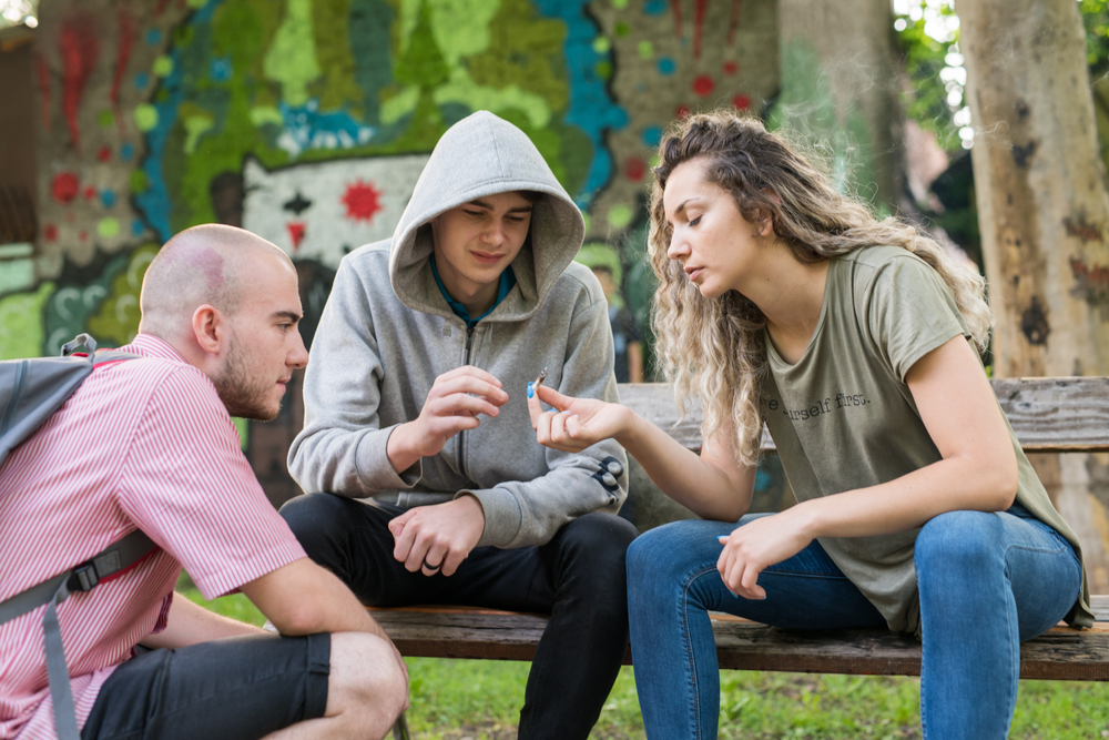 Teens in the park and cannabis use, it's not just weed