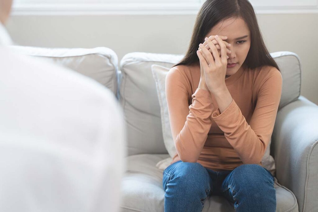 person thinking about possible over medication of mental health disorders