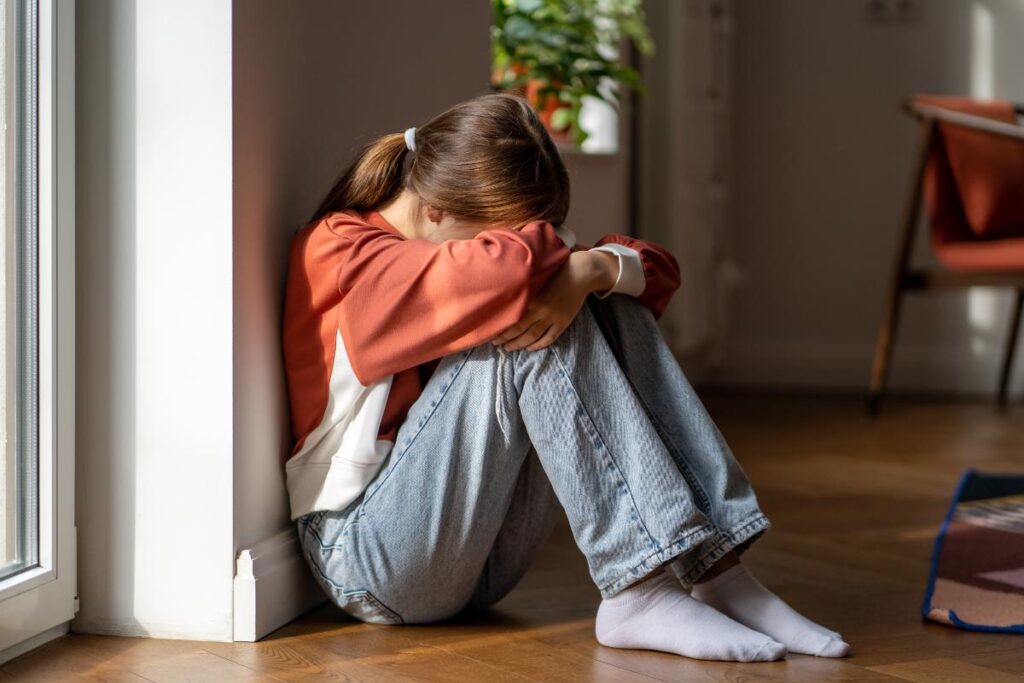 A young girl, symbolizing children's mental health issues