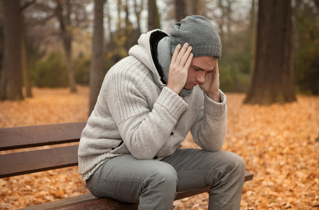 A man wondering, "Do seasons affect bipolar disorder?"