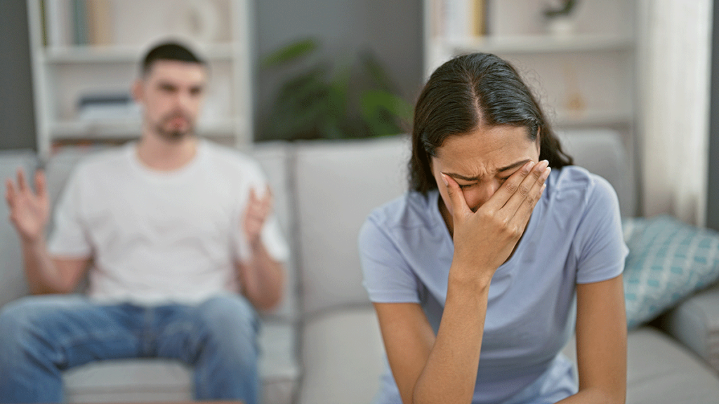 A woman living with a narcissist