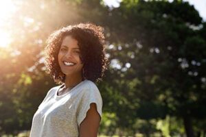 A woman thinking about going to Promises Atlanta for treatment.